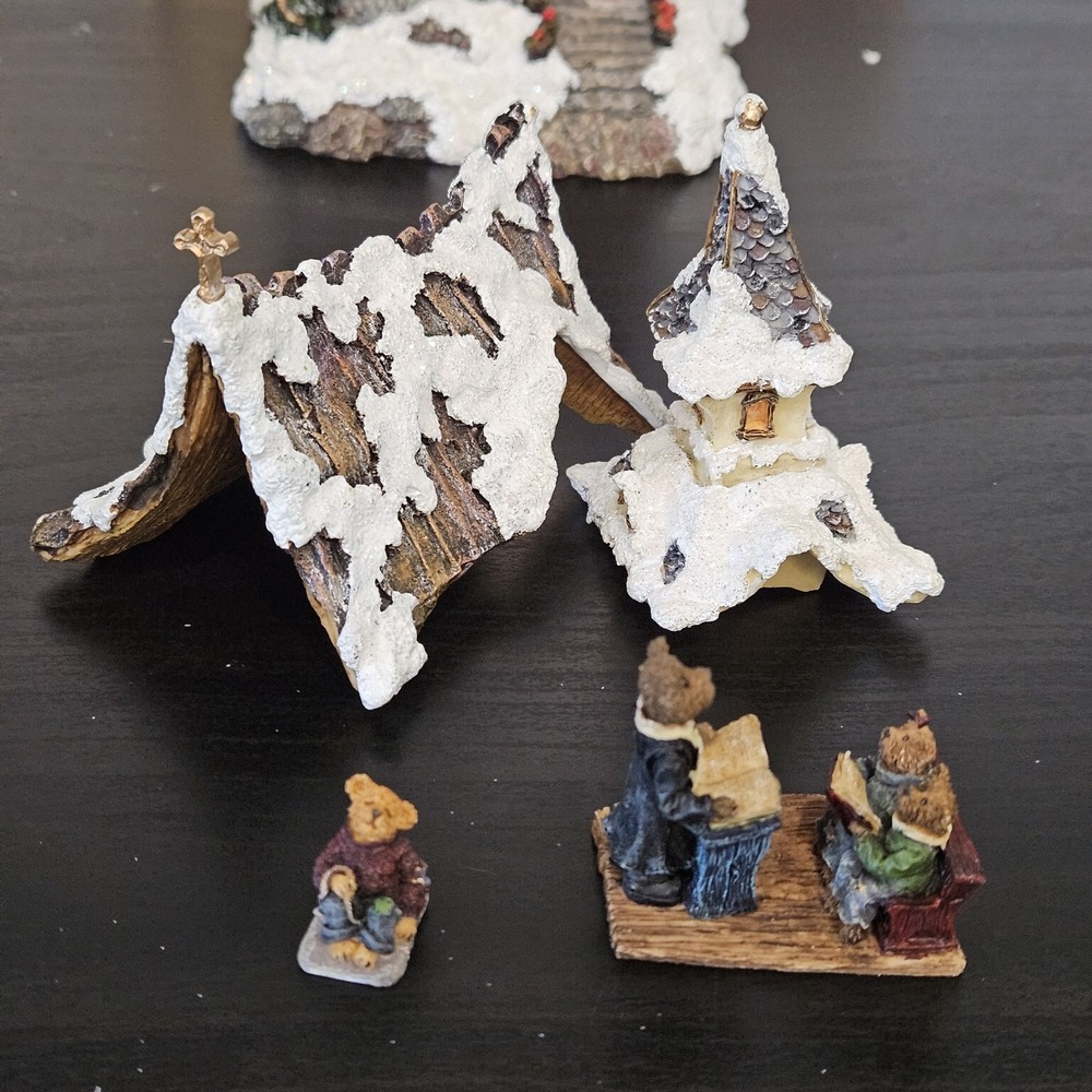 Boyds St Nicholas Chapel Nativity PAC + Figs Follow Yonder Star Christmas OB EUC - Picture 14 of 16